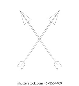 Decorative arrows boho style
