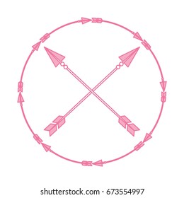 Decorative arrows boho style