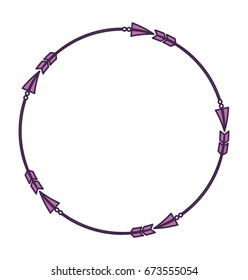 Decorative arrows boho style