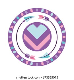 Decorative arrows boho style