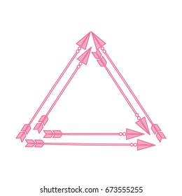 Decorative arrows boho style