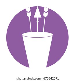 Decorative arrows in cup boho style