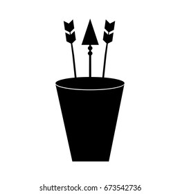 Decorative arrows in cup boho style