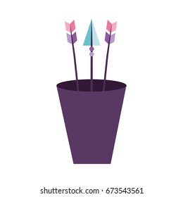 Decorative arrows in cup boho style