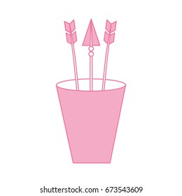 Decorative arrows in cup boho style