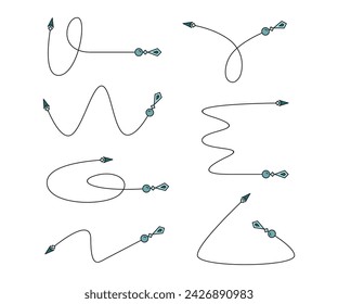 decorative arrows symbols vector illustration