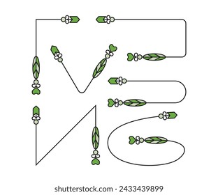 decorative arrows symbols vector illustration