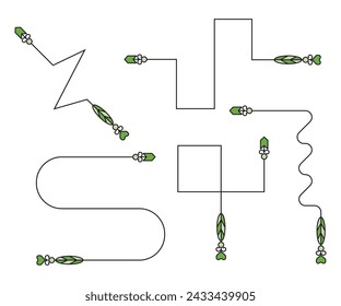 decorative arrows symbols vector illustration
