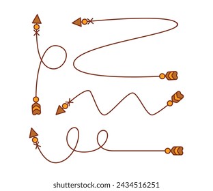 flechas decorativas símbolos ilustración vectorial