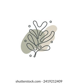 decorative art aesthetic logo vector illustration template design