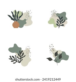 decorative art aesthetic logo vector illustration template design