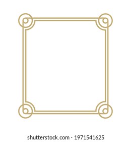 decorative art deco frame design