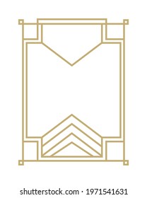 decorative art deco label design