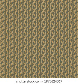 Decorative art with geometric plant elements. Pattern with stylized leafy branches, built of dots. Graphics in gray and beige.