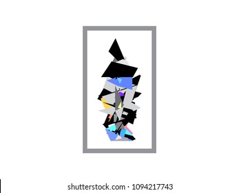 decorative art painting vector illustration