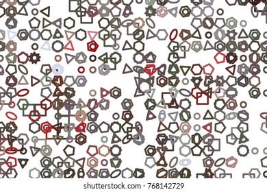 Decorative and artistic line or shape illustrations. Good for design texture & background. Vector isolated on white.