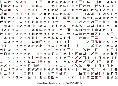 Decorative and artistic line or shape illustrations. Good for design texture & background. Vector isolated on white.
