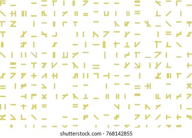 Decorative and artistic line or shape illustrations. Good for design texture & background. Vector isolated on white.