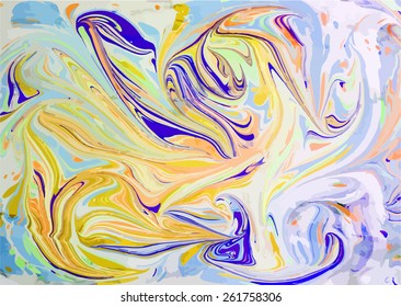 decorative artwork ebru texture, exotic abstract background 
