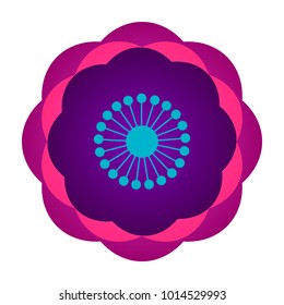 Decorative asian flower