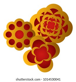 Decorative asian flower
