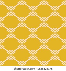 Decorative Asian Folk Seamless Pattern. Traditional Ornament of Asian Nomads: Kyrgyz, Kazakhs, Bashkirs, Tatars, Yakut, Mongols. Ethnic Vector Illustration for Paper Products, Textiles.
