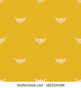 Decorative Asian Folk Seamless Pattern. Traditional Ornament of Asian Nomads: Kyrgyz, Kazakhs, Bashkirs, Tatars, Yakut, Mongols. Ethnic Vector Illustration for Paper Products, Textiles.