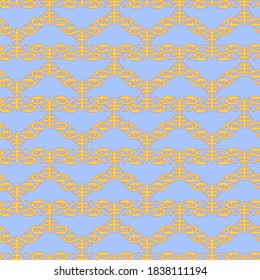 Decorative Asian Folk Seamless Pattern. Ornament of Asian Nomads: Kyrgyz, Kazakhs, Bashkirs, Tatars, Yakut, Mongols. Ethnic Vector Illustration for Paper Products, Textiles.	