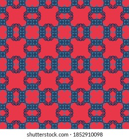 Decorativo Patrón de Seamless de Folk Asiático. Ornamento de los nómadas asiáticos: Kirguisos, kazajos, bashkirs, tártaros, yakut, mongoles. Ilustración de vectores étnicos para productos de papel, textiles.	