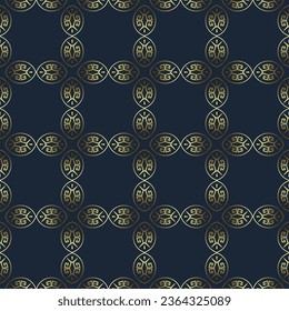 Decorativo Patrón de Seamless de Folk Asiático. Ornamento de los nómadas asiáticos: Kirguisos, kazajos, bashkirs, tártaros, yakut, mongoles. Ilustración de vectores étnicos para productos de papel, textiles.