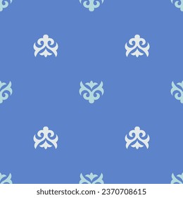 Decorative Asian Folk Seamless Pattern. Ornament in Asian Nomads Style: Kyrgyz, Kazakhs, Bashkirs, Tatars, Yakut, Mongols. Ethnic Vector Illustration for Paper Products, Textiles.