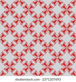 Decorative Asian Folk Seamless Pattern. Ornament of Asian Nomads: Kyrgyz, Kazakhs, Bashkirs, Tatars, Yakut, Mongols. Ethnic Vector Illustration for Paper Products, Textiles.