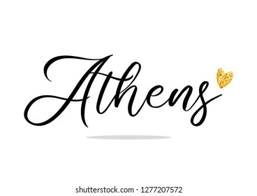 Decorative "Athens" Text