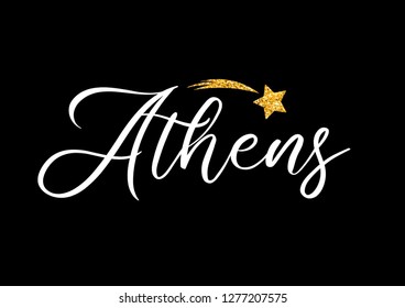 Decorative "Athens" Text