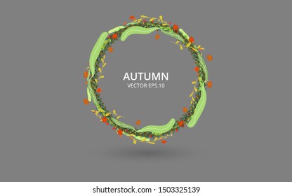 decorative autumn leaves vector image, autumn leaves background images