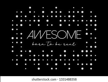 Decorative Awesome Text on Circles Background for Fashion and Poster Designs