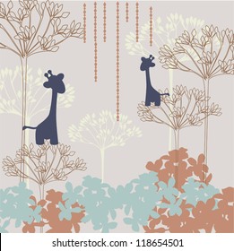 Decorative baby background