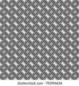 Decorative backdrop in black, white and gray colors can be used for wallpaper, pattern fills, page background, surface textures. Vector abstract geometric colorful seamless pattern for background.