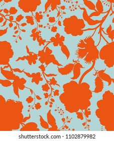Decorative backdrop for fabric, textile, wrapping paper, card, invitation wallpaper web design
