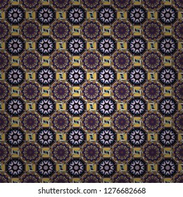 Decorative backdrop in gray, violet and brown colors can be used for wallpaper, pattern fills, page background, surface textures. Vector abstract geometric colorful seamless pattern for background.