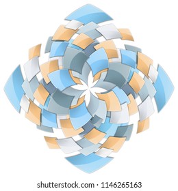 Decorative Backdrop with Spirally, Vortex Effect. Abstract Object with Spiraling Inwards. Decorative Backdrop Can be Used for Pattern Fills, Web Page Background