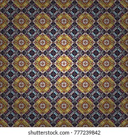 Decorative backdrop in white, brown and gray colors can be used for wallpaper, pattern fills, page background, surface textures. Vector abstract geometric colorful seamless pattern for background.