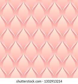 decorative background with 3D ornament, seamless pattern