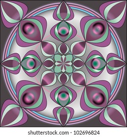 Decorative background - abstract peacock's tail.