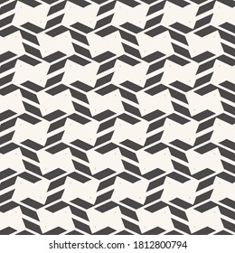 Decorative background with abstract shapes like butterflies superimposed on a grid. Continuous pattern in black and white.