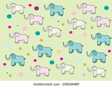 decorative background baby elephant