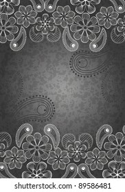 decorative background, black and white