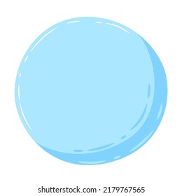 Decorative background bubble for text. Speechbubble in cartoon style.