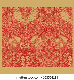 Decorative background, can be multiplied horizontally, the image fits seamlessly
