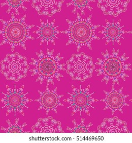 Decorative background for cards, invitations, web design in green, orange and neutral colors. Retro digital paper. Vector seamless geometrical patterns. Vintage textures.